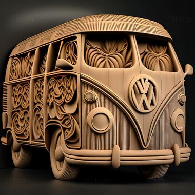 3D model Volkswagen Microbus Concept (STL)